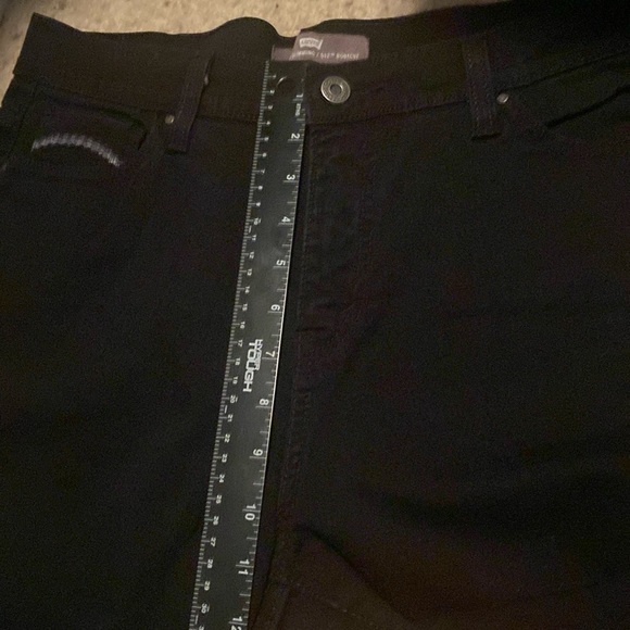 Levi’s 512 Jeans Sz 12 Perfect Slimming Bootcut Black - Picture 6 of 9